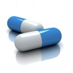 medicatie pillen wit blauw